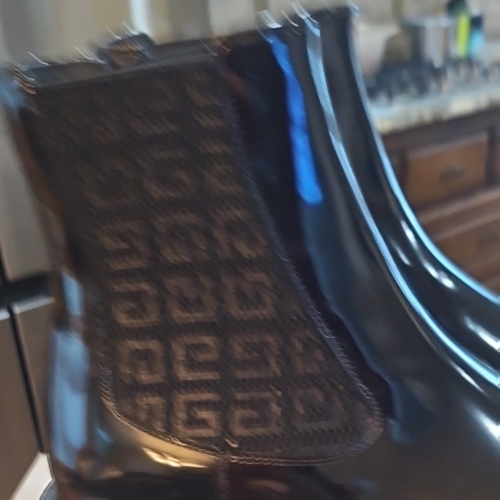 Givenchy  Chelsea BlackCombat Ankle Boots with Logo Detail - Picture 6 of 10